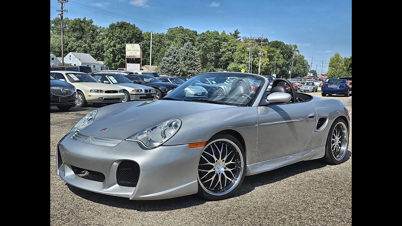1998 Porsche Boxster with 911 GT2 Front Bumper and 996.2 HID Headlights for sale at The Auto Livery