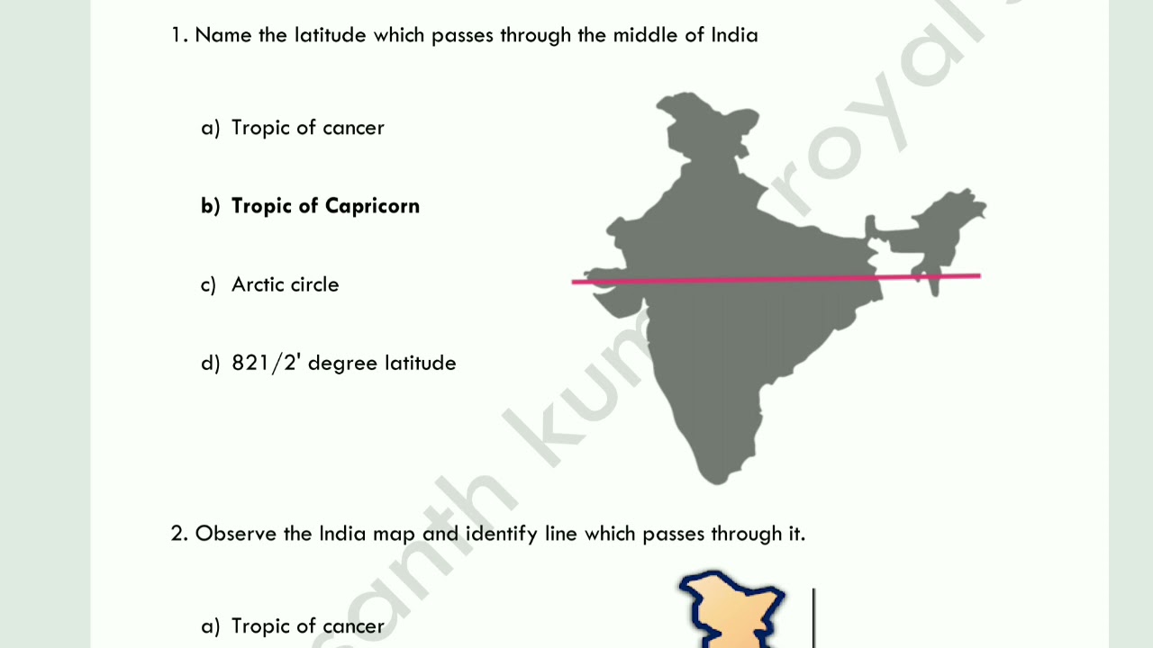10th Standard | Social Science | Map Based Questions With Key Answers | SSLC Exam | English Medium