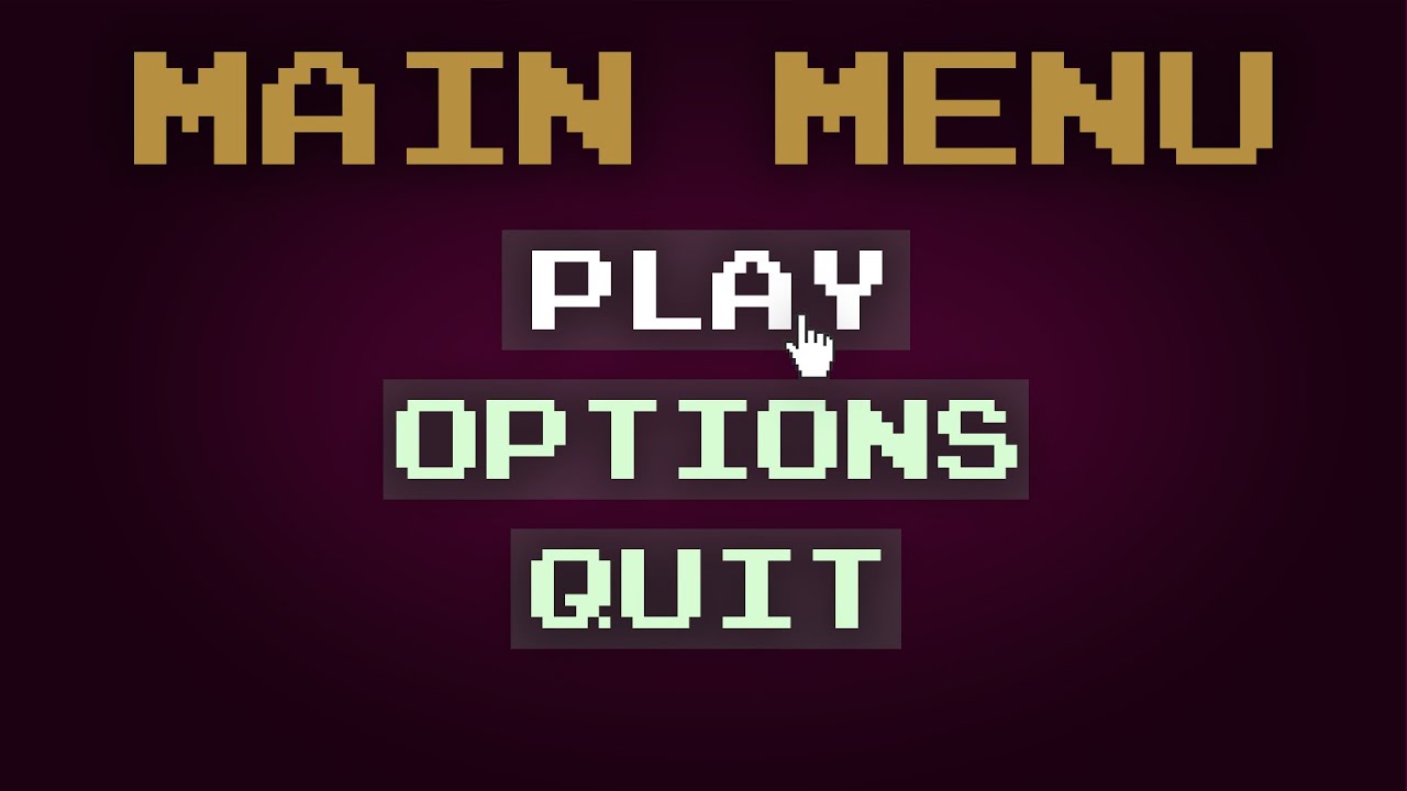 КАК СОЗДАТЬ ЭКРАН МЕНЮ В PYGAME!