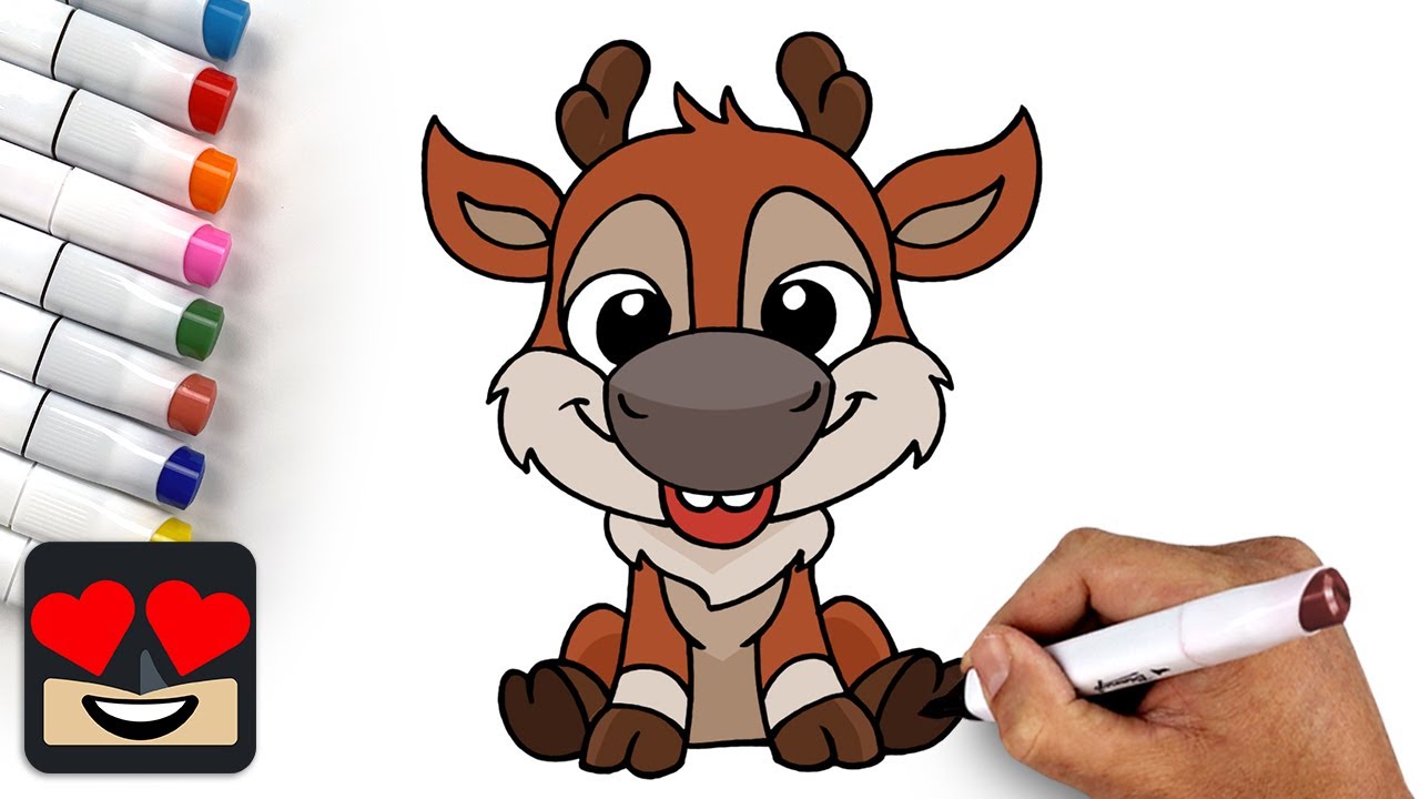 How To Draw Baby Sven | Frozen