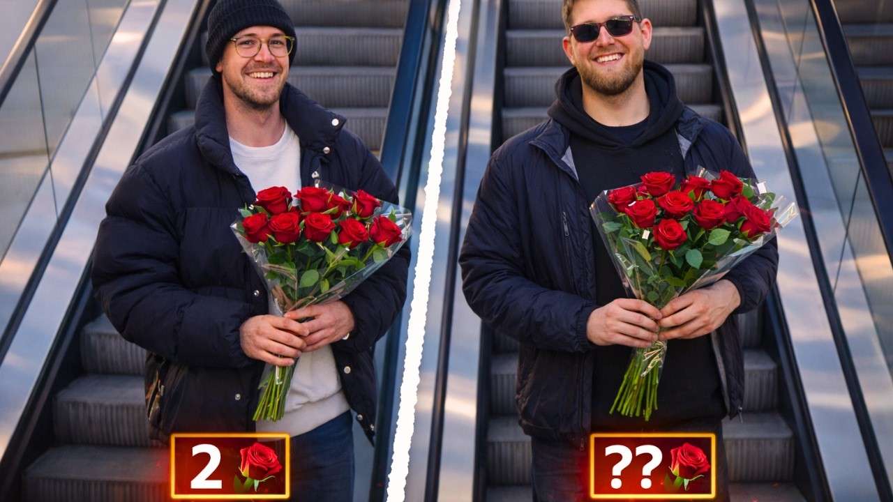 Deler Roser Ud På Valentinsdag!