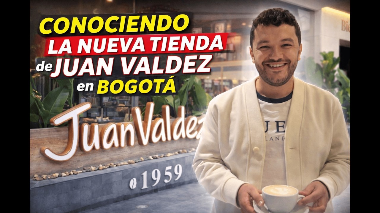 Fuí a conocer la nueva tienda de JUAN VALDEZ en Bogotá, y esto me sorprendió 😱