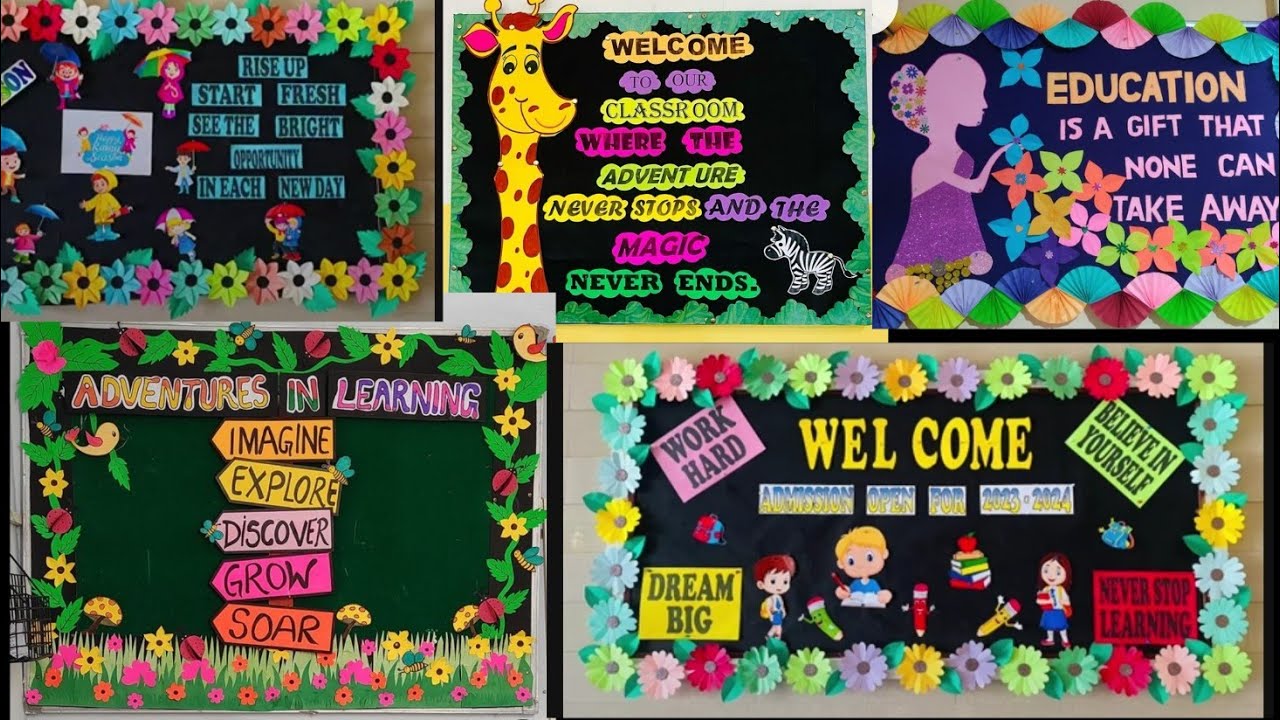Bulletin board, softboard, school wall and classroom decoration ideas