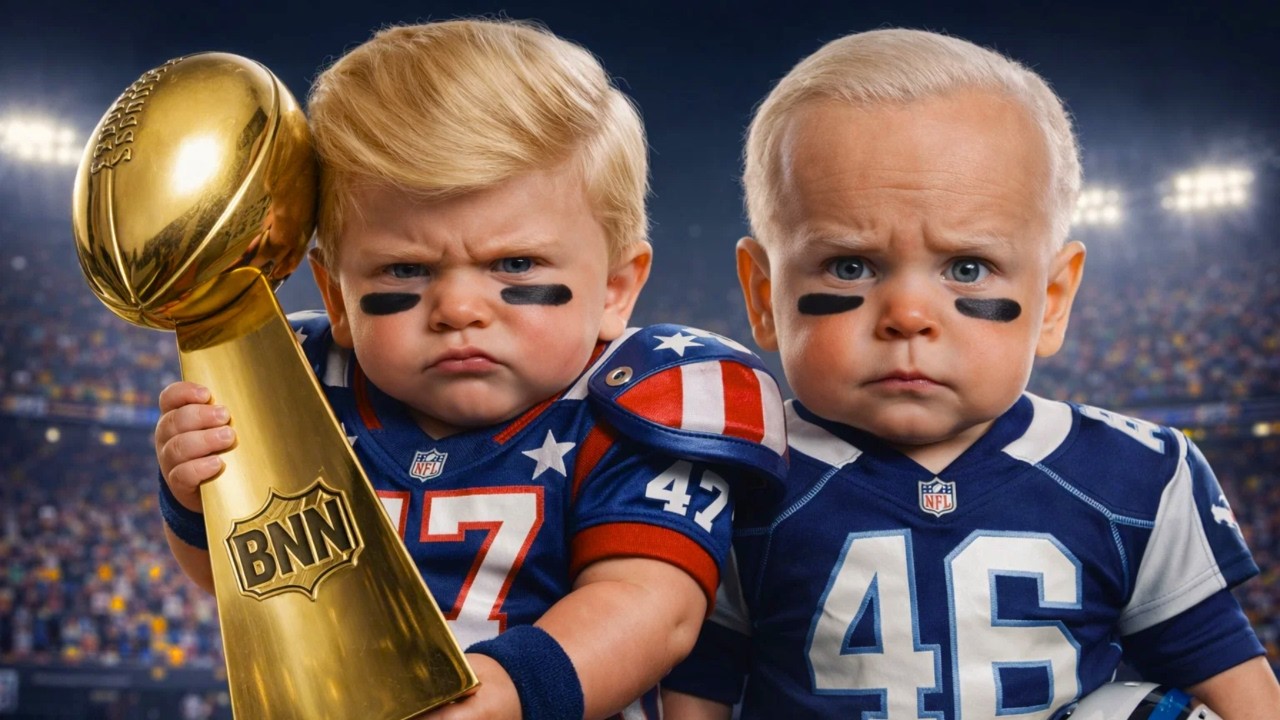 Baby Trump vs Baby Joe Biden Superbowl Edition!