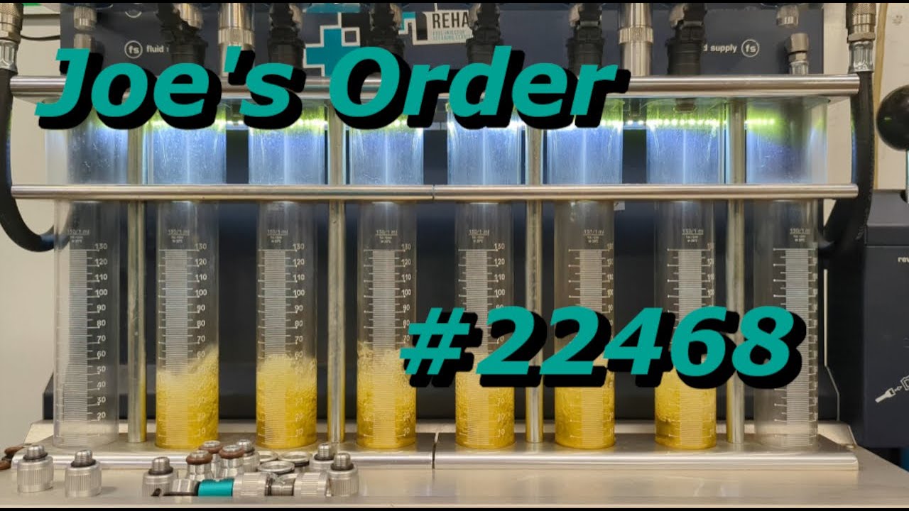Fuel Injector Flow Test After Service - Order 22468 BMW M3
