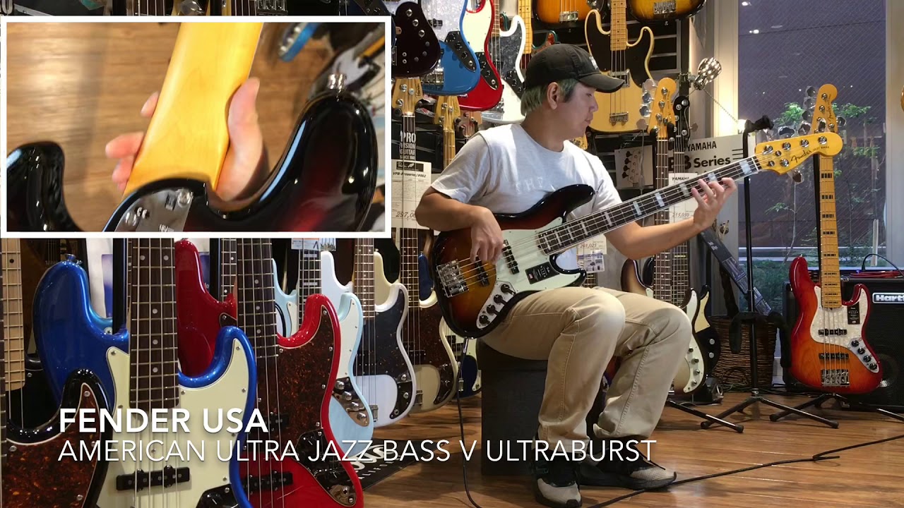 前半解説有り Fender USA American Ultra Jazz Bass V Ultraburst