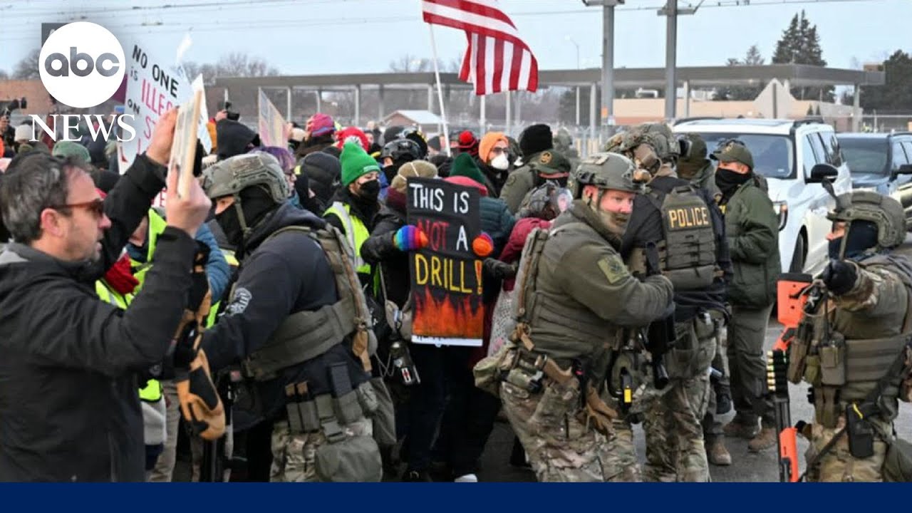 Minneapolis police chief discusses deadly ICE shooting