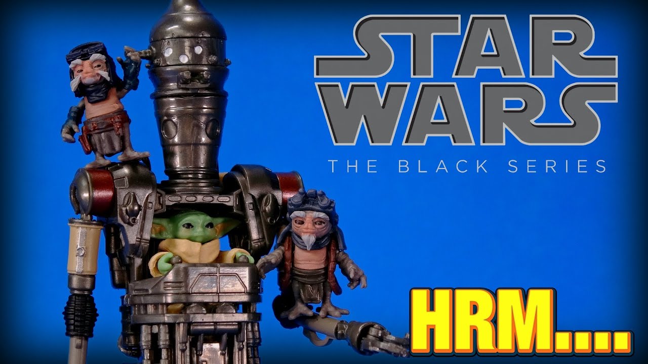 Star Wars Black Series Mandalorian IG-12 Grogu and Anzellans Action Figure Review