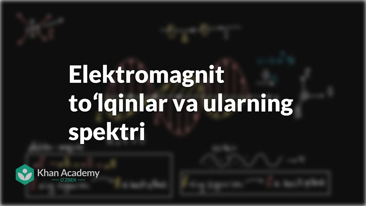 Elektromagnit toʻlqinlar va ularning spektri | Faradeyning elektromagnit induksiya qonuni | Fizika