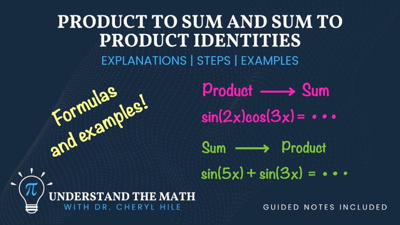 Product to Sum and Sum to Product Identities Made Clear