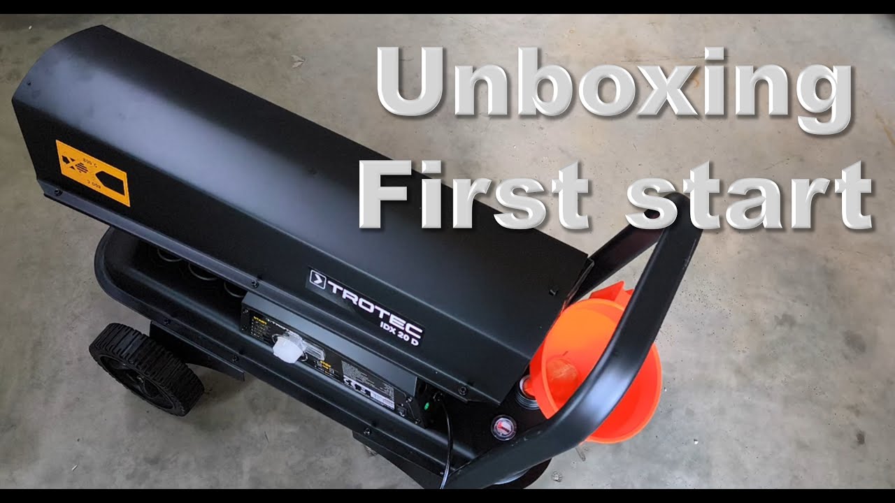 Trotec IDX 20D unboxing and first start