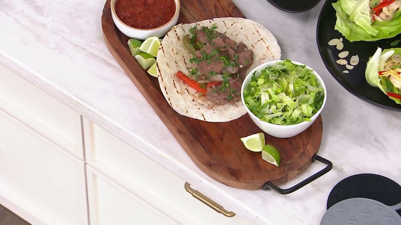 Zakarian by Dash 9" Cast Iron Wok with Glass Lid on QVC