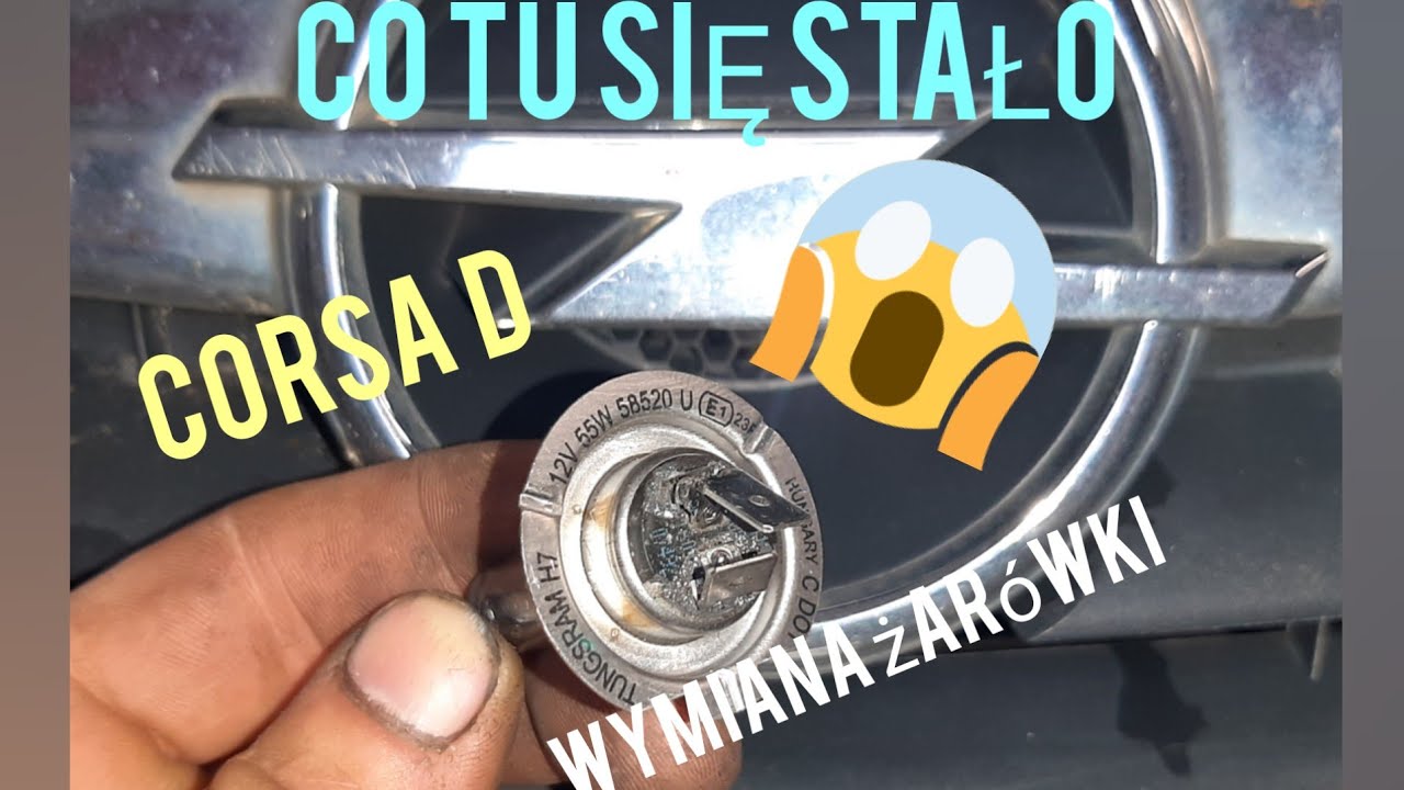 Opel Corsa D wymiana żarówki😉