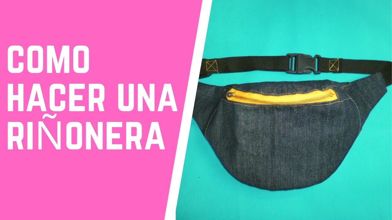 DIY | Como hacer una RIÑONERA o KOALA  de jean Super facil (fanny pack)