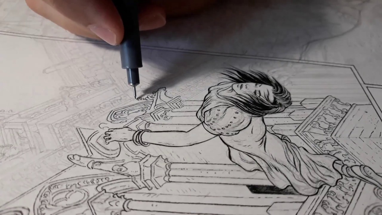 Speed inking #2 / Encrage BD par Jérémy