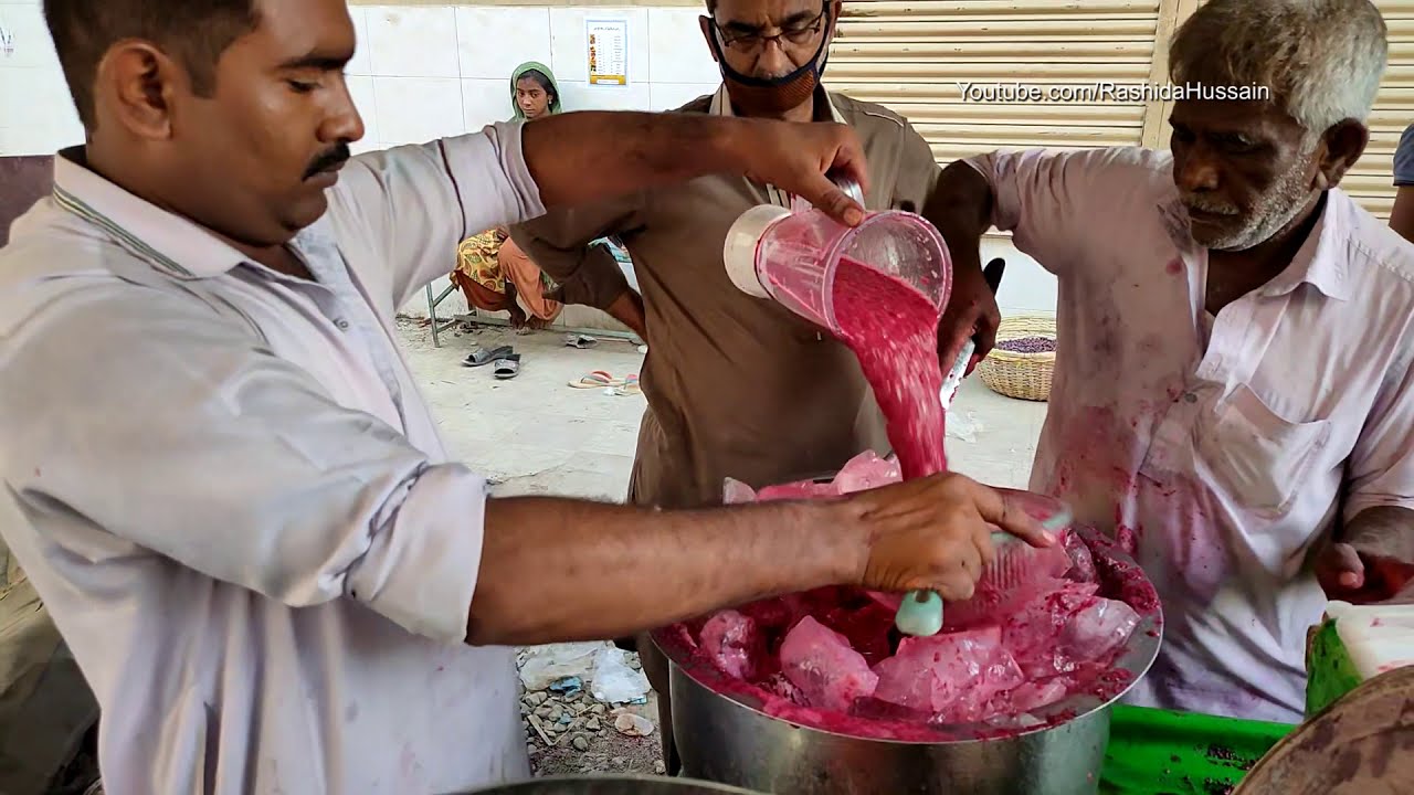 Falsa Juice | Falsay Ka Sharbat Street Drink of Karachi | Phalsa Juice