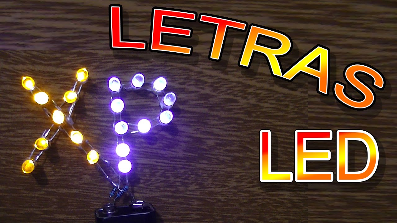 Como Fazer LETRAS LED CASEIRA