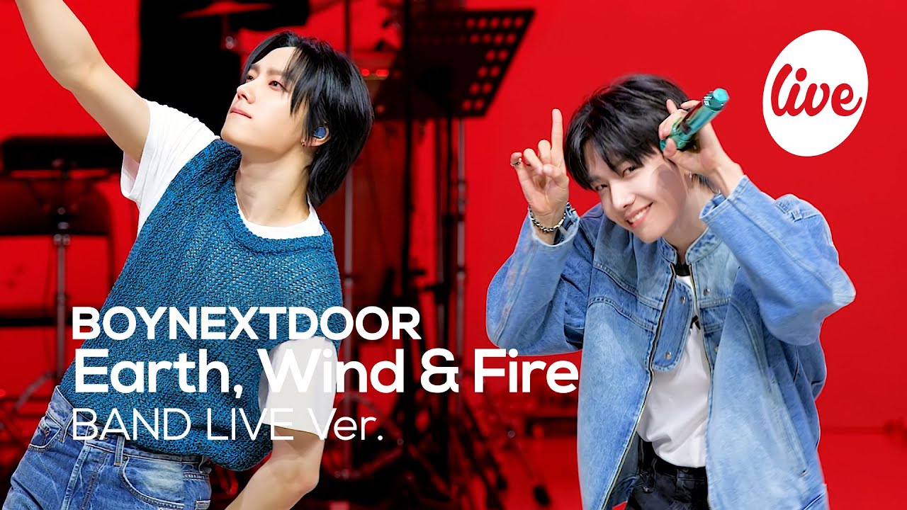 [4K] BOYNEXTDOOR - “Earth, Wind & Fire” Band LIVE Concert [it's Live] шоу живой музыки