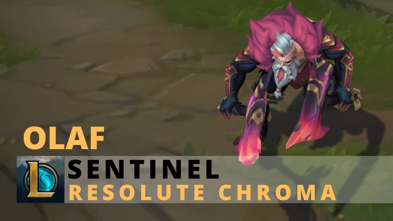 Sentinel Olaf Resolute Chroma - League of Legends