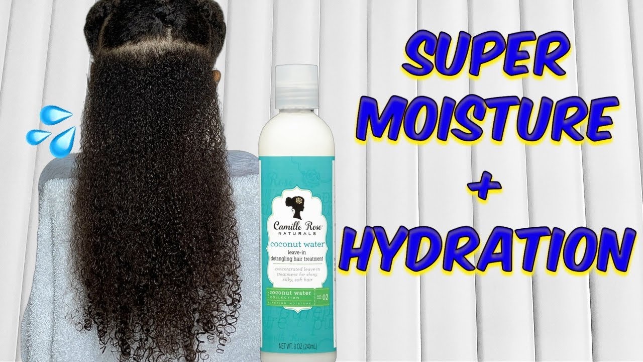 Camille Rose Coconut Water Leave In Review | SUPER MOISTURE & HYDRATION 💦!