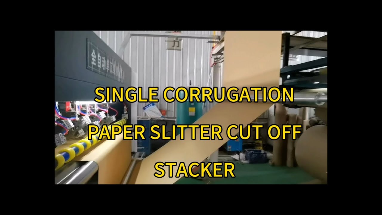 Soome made Single corrugated sheet slitter cut off and stacker