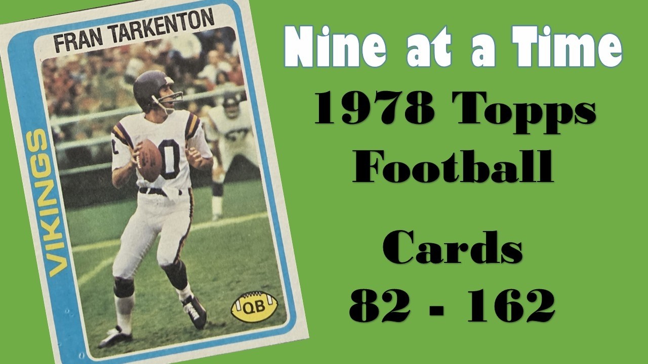1978 Topps Football Cards 82 to 162
