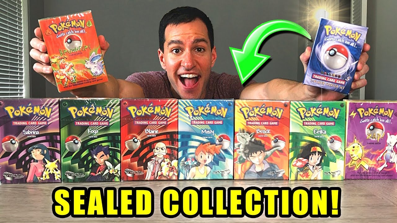 *MY SEALED VINTAGE POKEMON CARDS COLLECTION!* Very Rare Theme Decks!