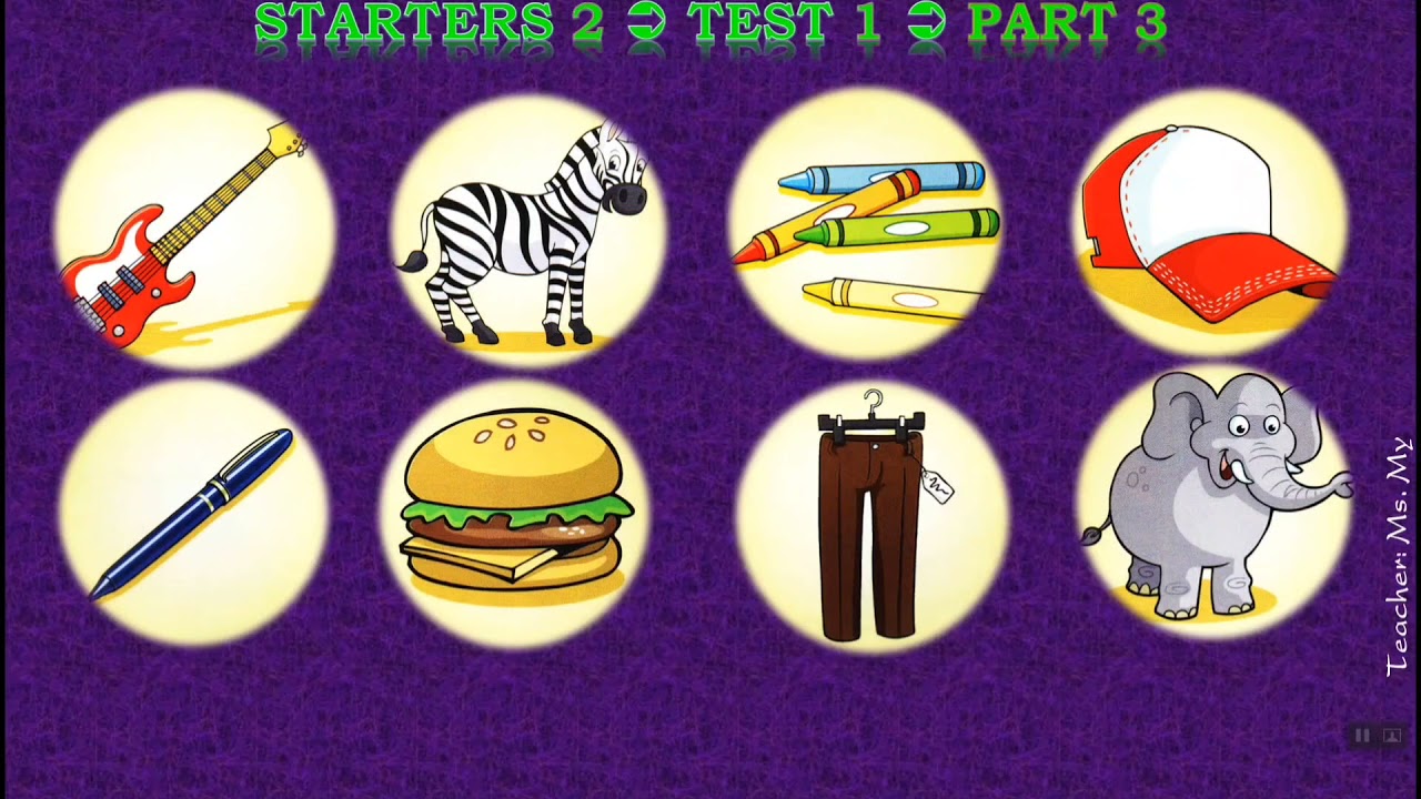 💫 STARTERS 2⏩TEST 1⏩ SPEAKING🥳