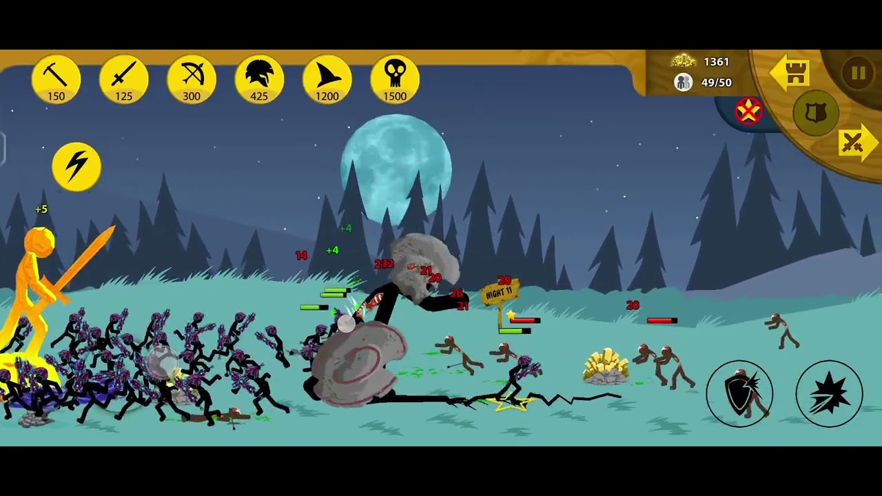 Giant Zombie! STICKWAR fighting ⚔️