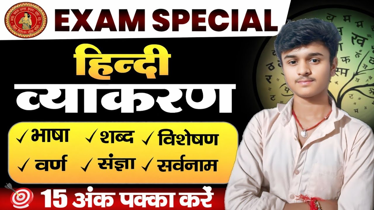 BiharBoard Matric2026 HindiVyakaran Most Important Questions Exam Special|vidyaprakashonlineclasses 