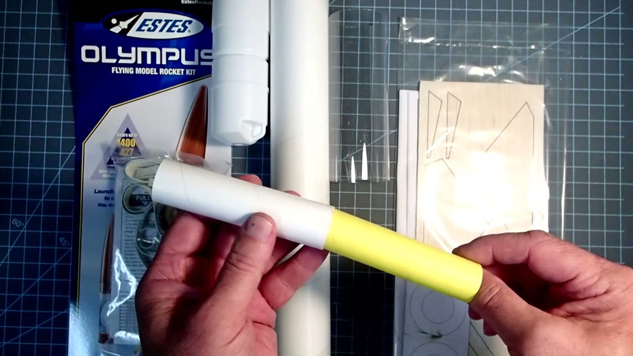 Estes “Olympus” model rocket assembly (part 1 of 2)