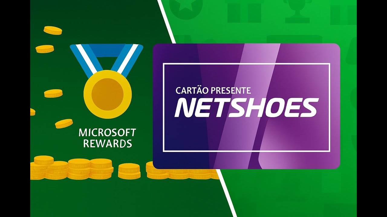 COMO RESGATAR E USAR VALE PRESENTE DA MICROSOFT REWARDS NA NETSHOES (Tutorial Completo)