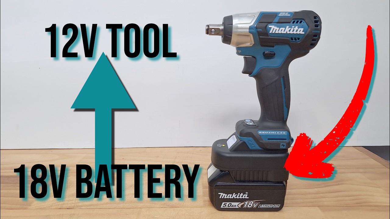 Использование инструментов Makita 12 В с аккумуляторами Makita 18 В
