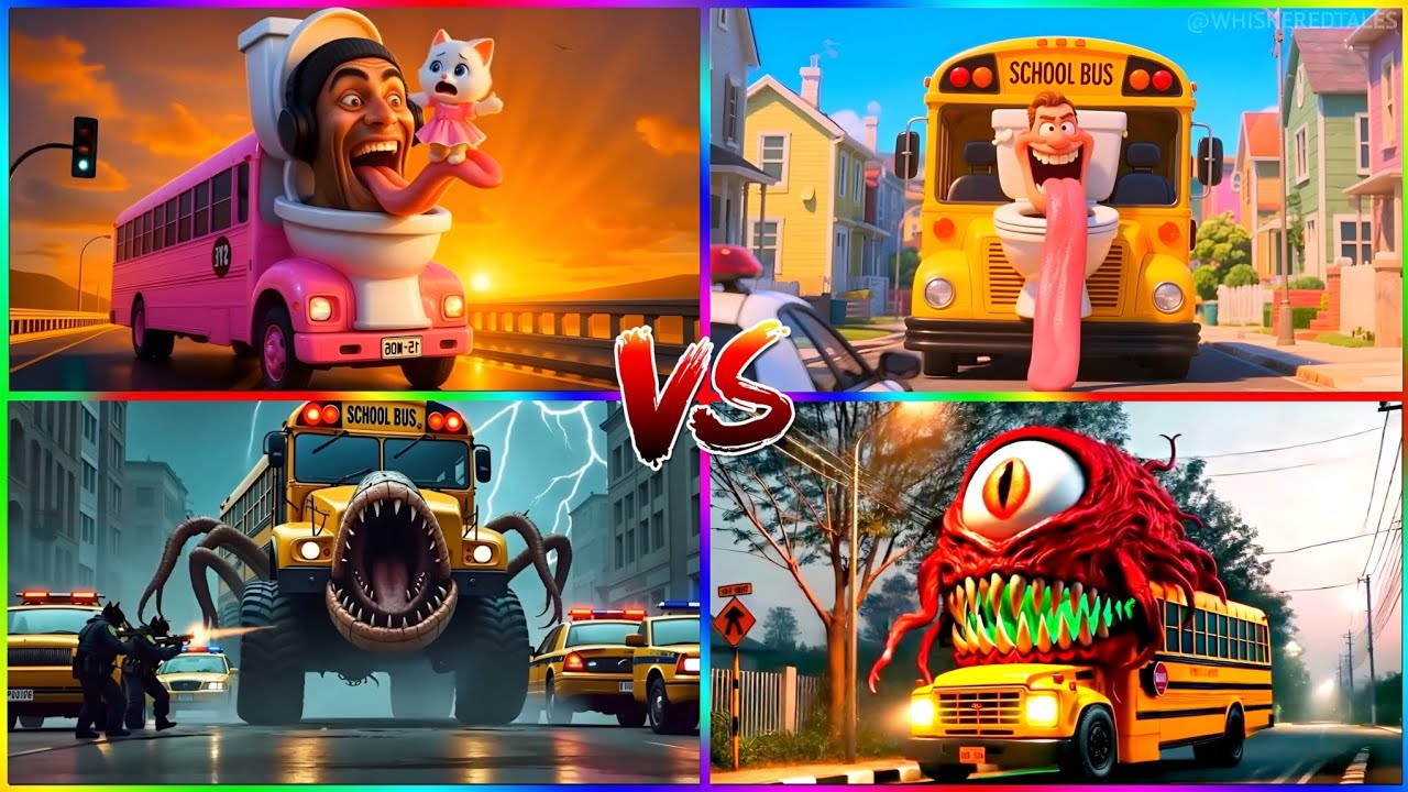 Crazy School Bus Transformation ✨🎵 Coffindance Song