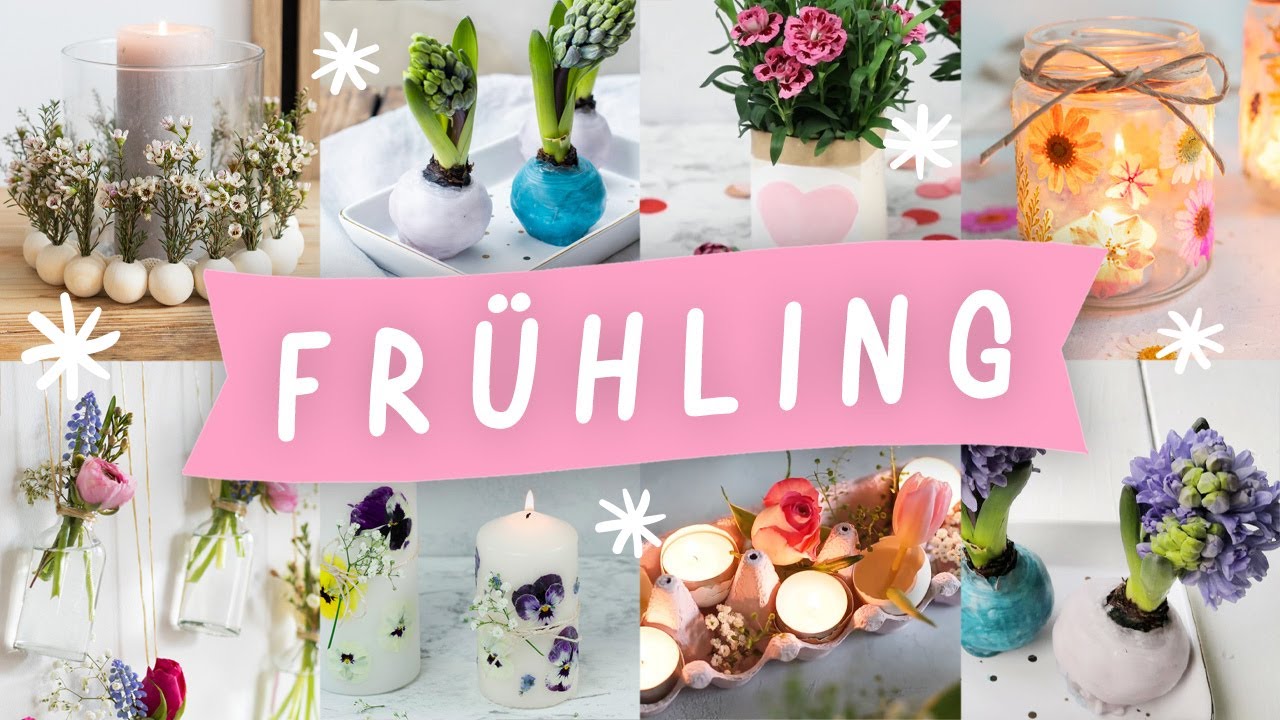FRÜHLINGSDEKO IDEEN selber machen 🌸 7 schnelle & einfache FRÜHLINGS DEKORATION | TRYTRYTRY