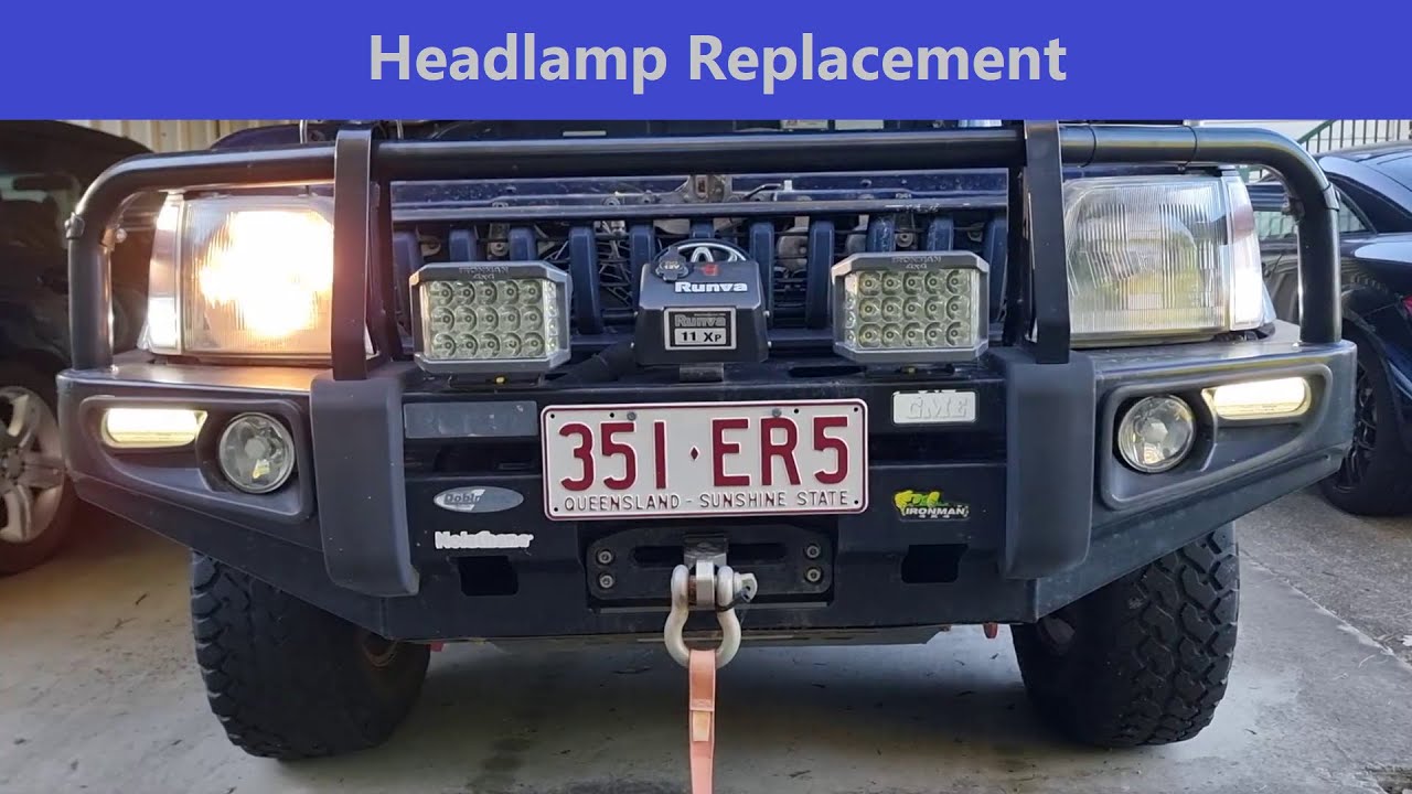 90 Series Prado: Headlamp Replacement
