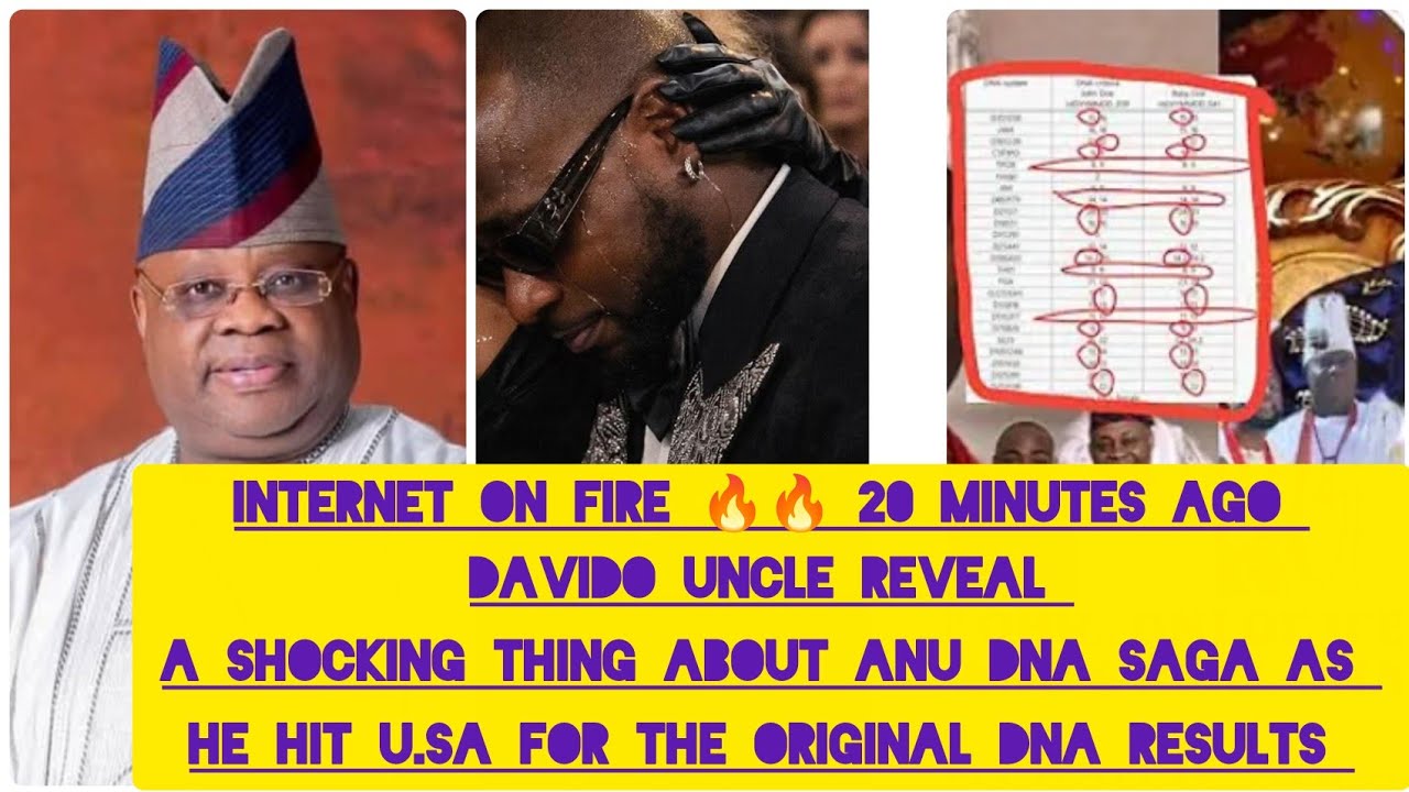 A chocking video of Anu DNA wahala as Davido uncle hit USA for the original DNA results 