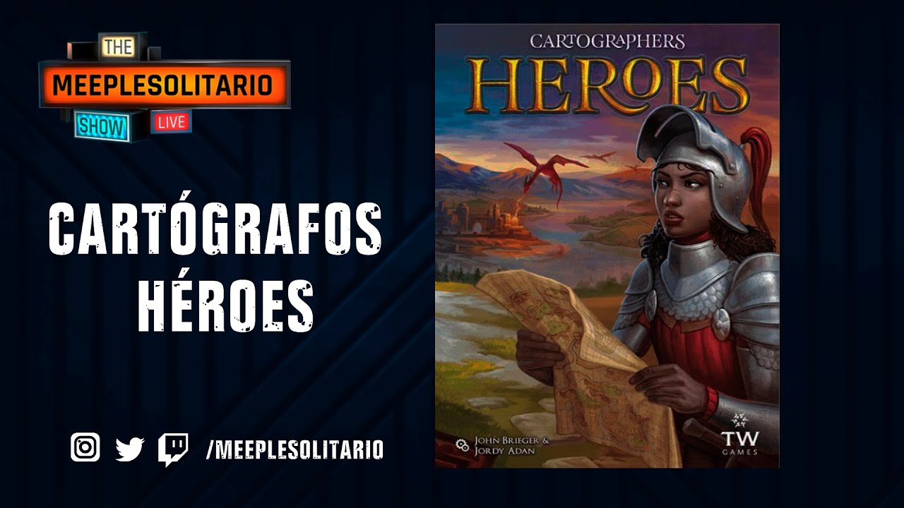 🧭 CARTÓGRAFOS: HÉROES ⚔️  Partida en Solitario | MEEPLE SOLITARIO