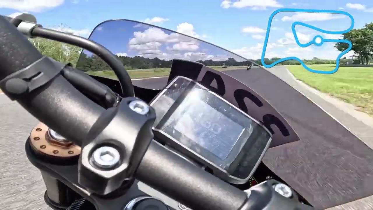 sunny day with my XSR900 on Poznan track