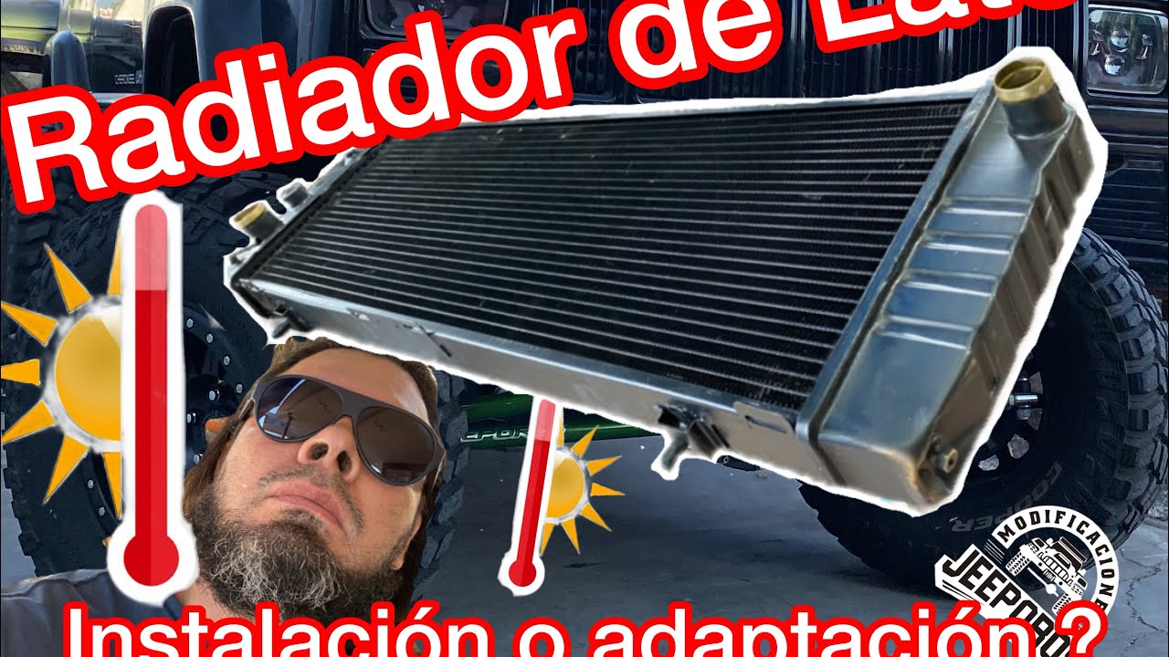 ☀️Radiador de Latón d 3 Líneas❄️, Para Jeep Cherokee XJ✅ (Instalado y/o Adaptado🤔)