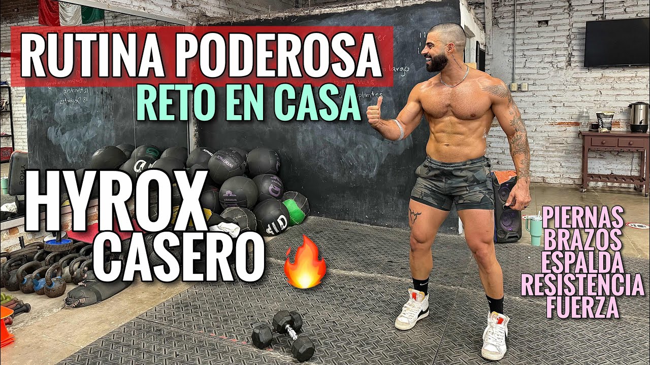 Entrenamiento INTENSO en Casa (25 Minutos) Rutina al Estilo HYROX en Casa