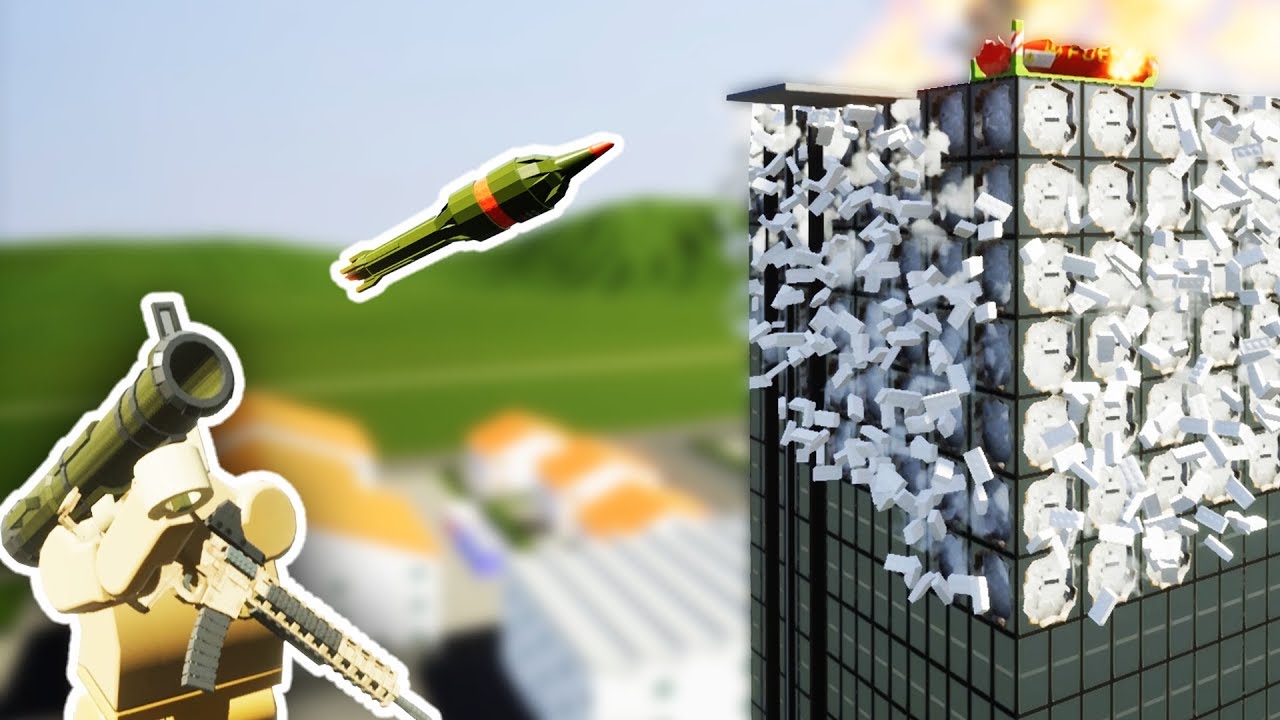 NEW LEGO ROCKET LAUNCHER UPDATE! EXPLODING LEGO TRAINS! | Brick Rigs Gameplay
