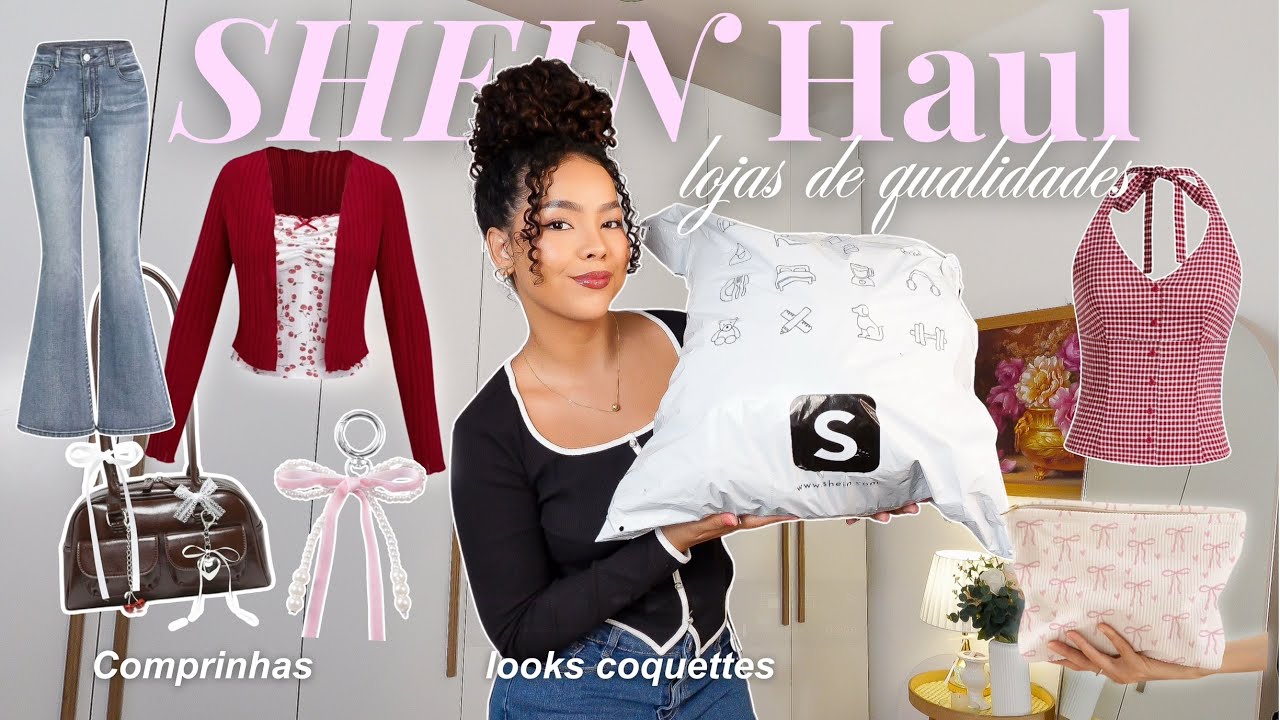 ABRINDO MINHAS COMPRINHAS DA SHEIN 🛍️| Haul de lojas de qualidade + bolsas, vestidos, blusinhas 🎀