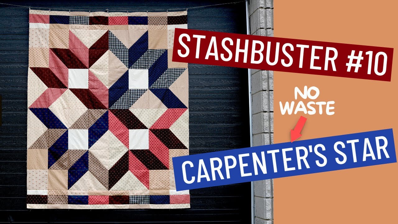 🏆 🎉 BEGINNER QUILT PATTERN - STASHBUSTER #10 - FAT QUARTER FRIENDLY