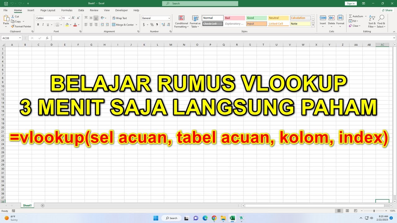 Cara Cepat Menguasai Rumus Vlookup di Excel