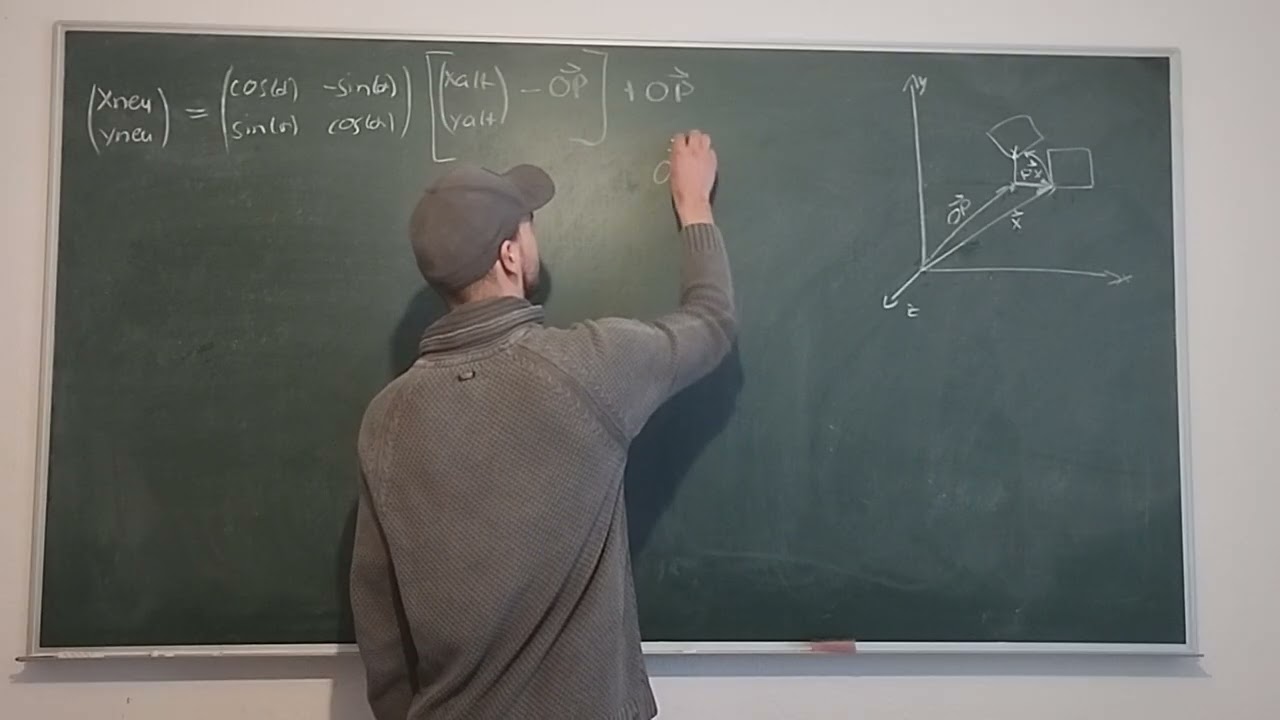 Drehung um beliebigen Punkt in der Ebene