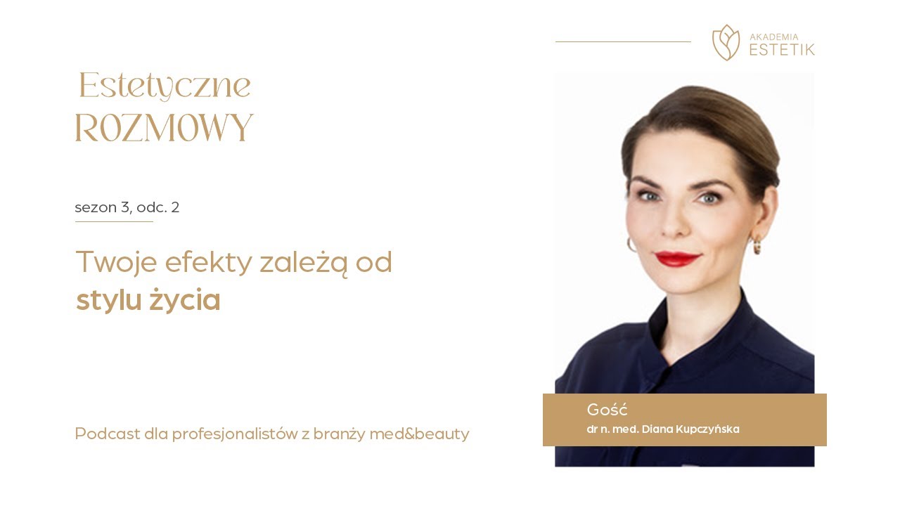 Twoje efekty zależą od stylu życia. Dr n. med. Diana Kupczyńska #estetik #estetikpl #podcast