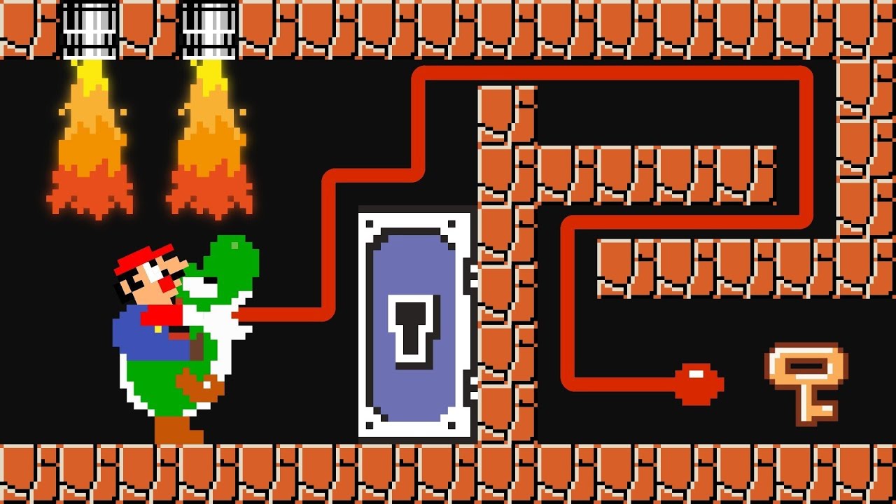 King Rabbit: Mario and Yoshi's Key Door Maze Escape