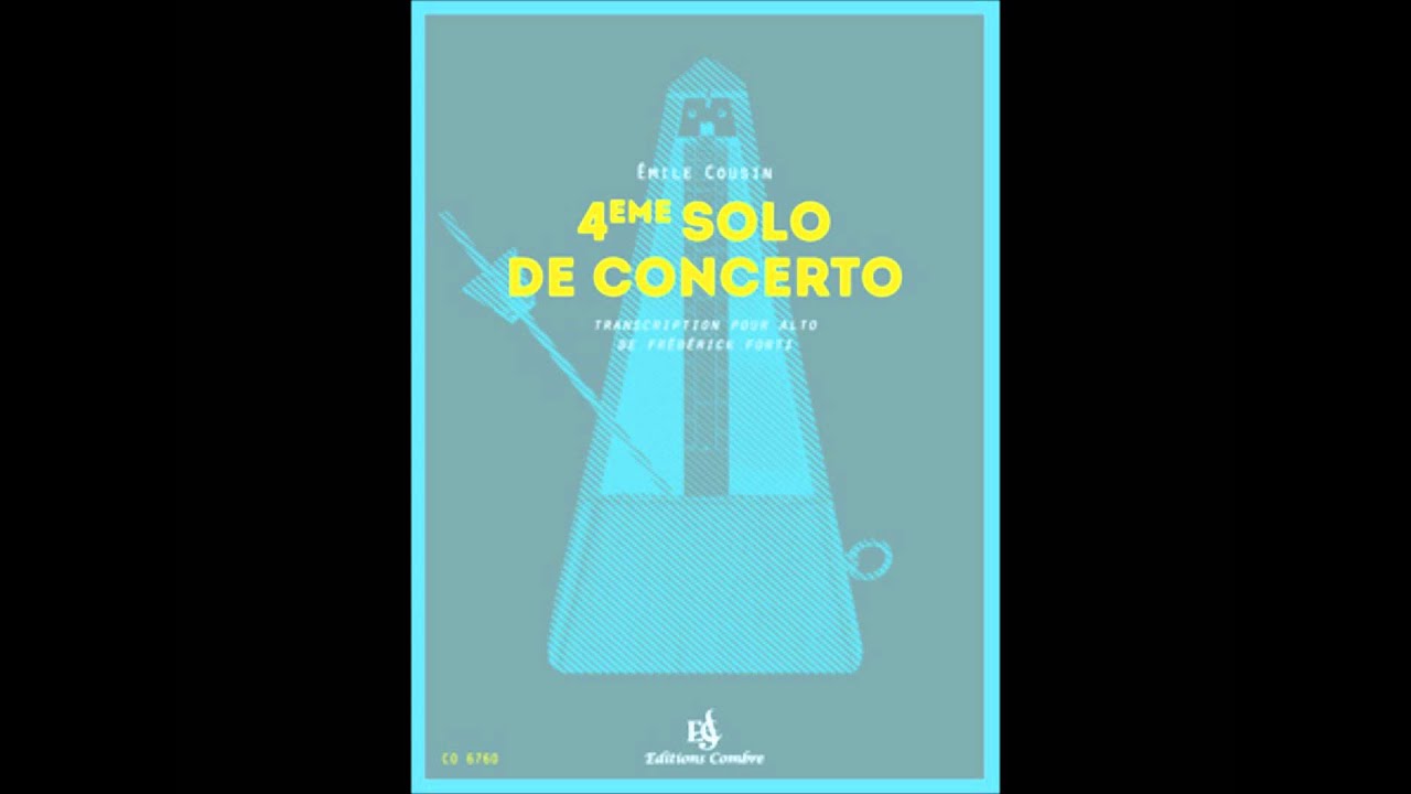 Cousin, 4ème Solo de Concerto pour alto et piano
