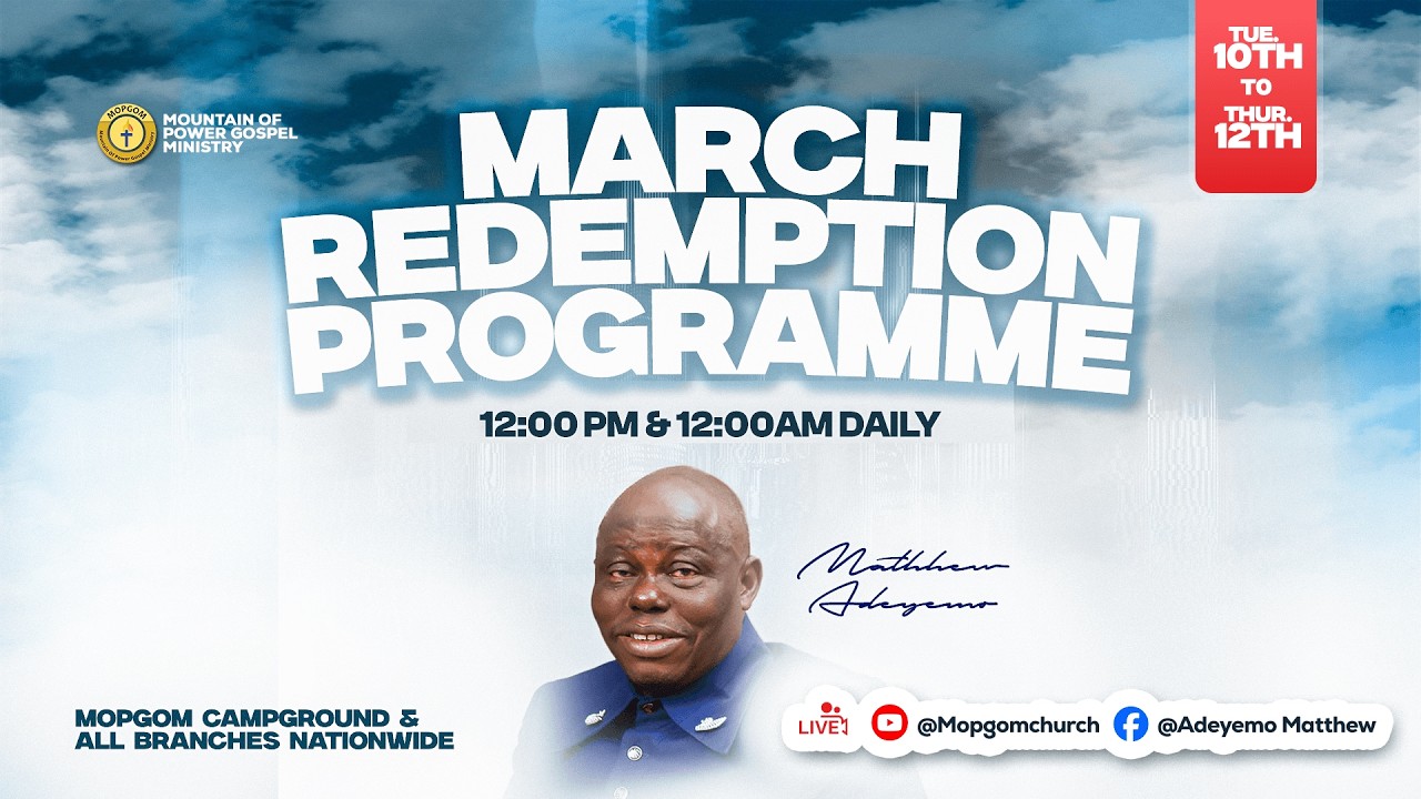 REDEMPTION REVIVAL -DAY THREE - 12TH MARCH 2026
